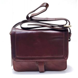 BORSETTA PELLE JJ09 MARRONE