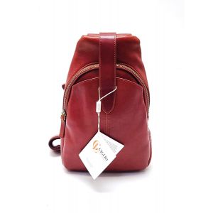 MONOSPALLA PELLE JJ011 MARRONE