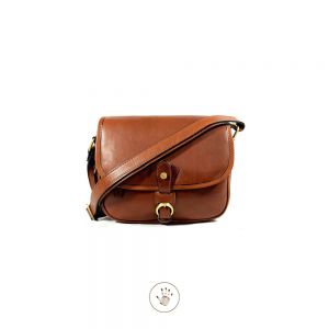 BORSA PELLE M6806 MARRONE