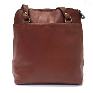 BORSA PELLE M6834 MARRONE