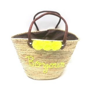 CESTA PAGLIA PNC12 GIALLO