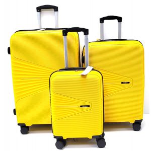 SET TROLLEY POLICARB PP25296 GIALLO