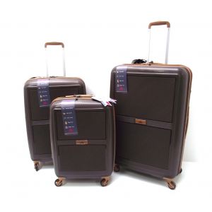 SET TROLLEY POLICARBONATO PQ-006 CAFFE