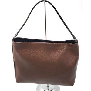 BORSA PELLE SILVANA 10471 MARRONE