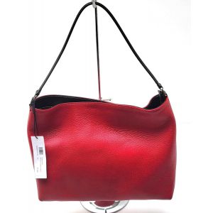 BORSA PELLE SILVANA 10471 ROSSO