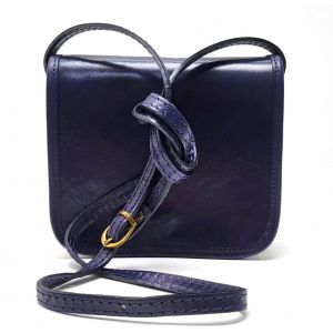 BORSETTA CUOIO TA-001 BLU