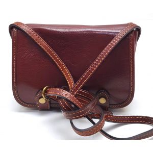 BORSETTA PELLE TA-044 MARRONE