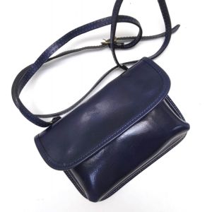 BORSETTA PELLE TA-049 BLU