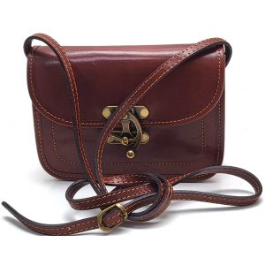 BORSETTA PELLE TA-050 MARRONE