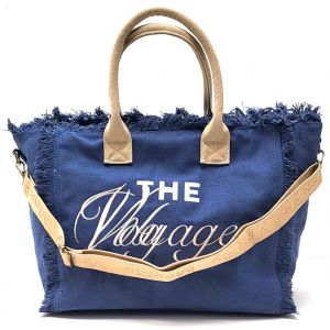 BORSA MARE COTONE V1662 BLU