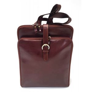 ZAINO PELLE VL107618 MARRONE