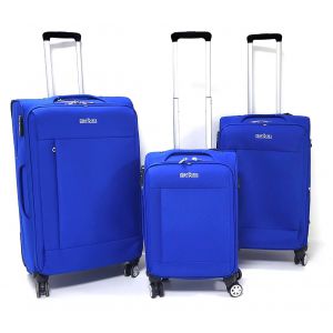 SET TROLLEY TESSUTO XS02 AZZURRO